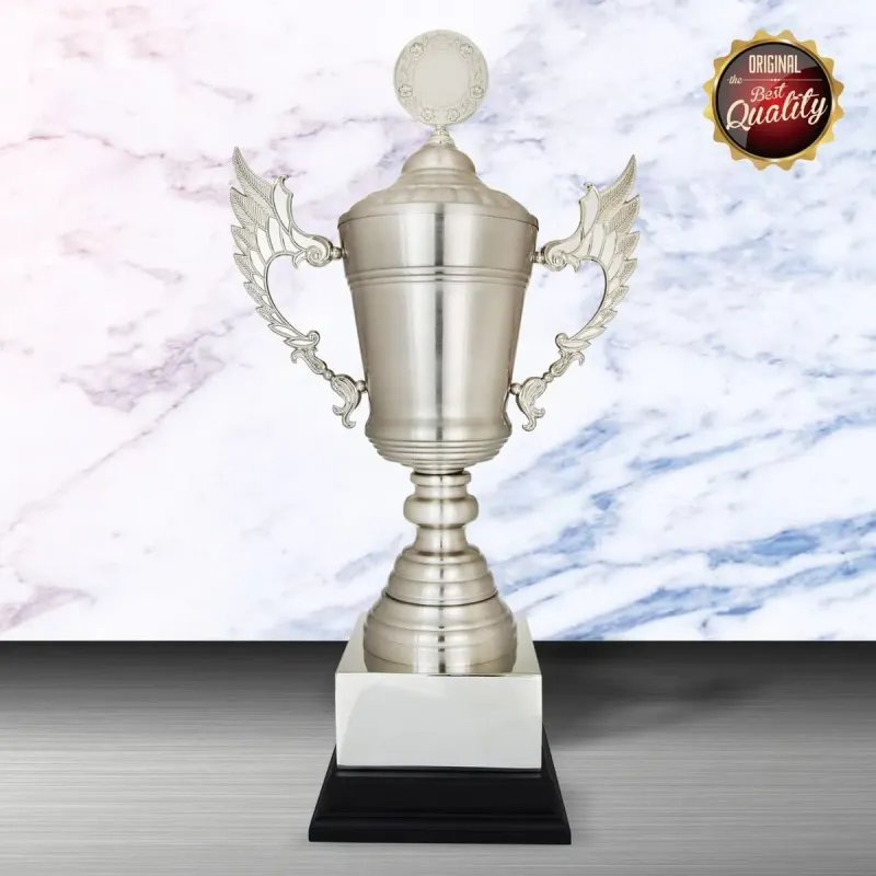 Exclusive White Silver Trophy WS6164 silver-finish metal white silver trophies product image