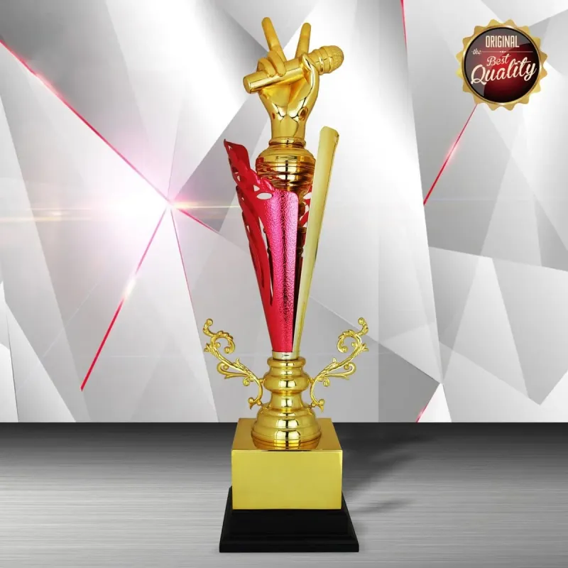 Exclusive White Silver Trophy (Microphone) WS6169 mixed materials corporate gifts product image