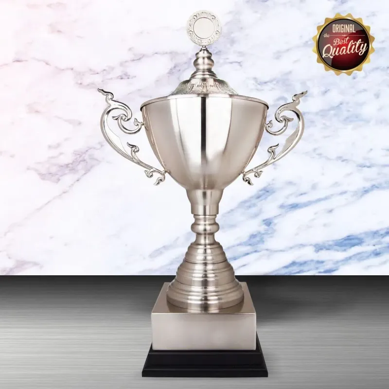 Exclusive White Silver Trophy WS6173 silver-finish metal white silver trophies product image