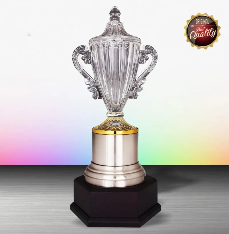 Exclusive White Silver Trophy with Crystal WS6177 product image