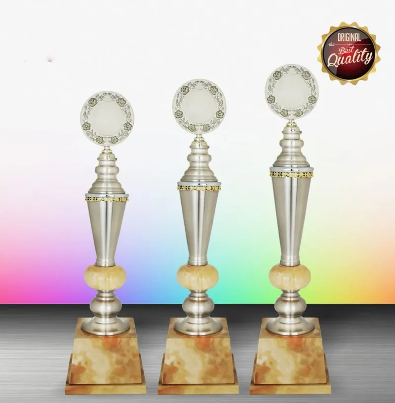 Exclusive White Silver Trophy WS6180 silver-finish metal white silver trophies product image