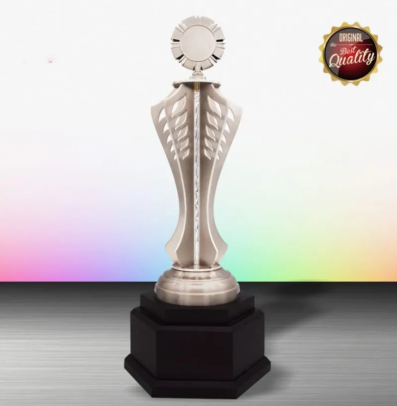 Exclusive White Silver Trophy WS6190 silver-finish metal white silver trophies product image