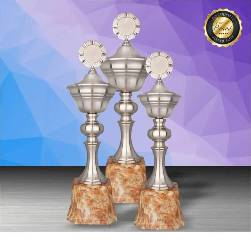 Exclusive White Silver Trophy WS6197 silver-finish metal white silver trophies product image