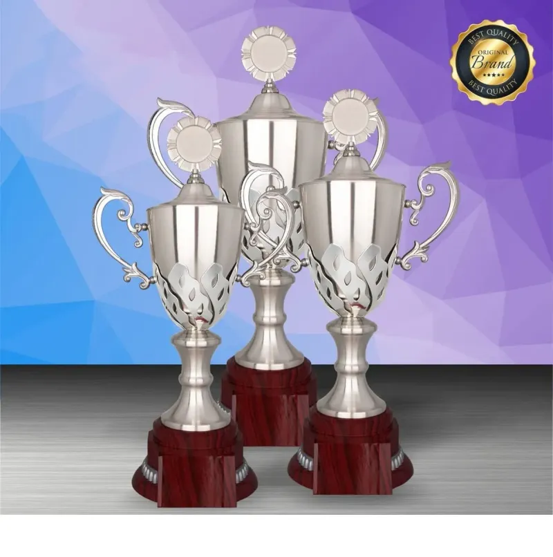 Exclusive White Silver Trophy WS6200 silver-finish metal white silver trophies product image