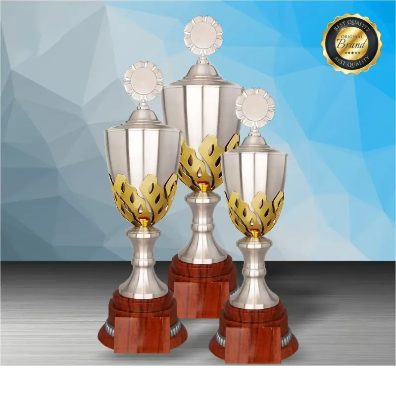 Exclusive White Silver Trophy WS6202 silver-finish metal white silver trophies product image