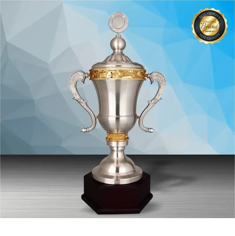 Exclusive White Silver Trophy WS6208 silver-finish metal white silver trophies product image