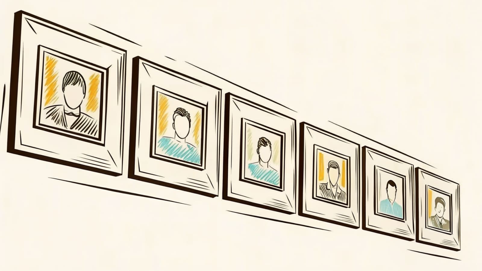 Hand-drawn brand illustration for the Acrylic Plaques buyer's guide.