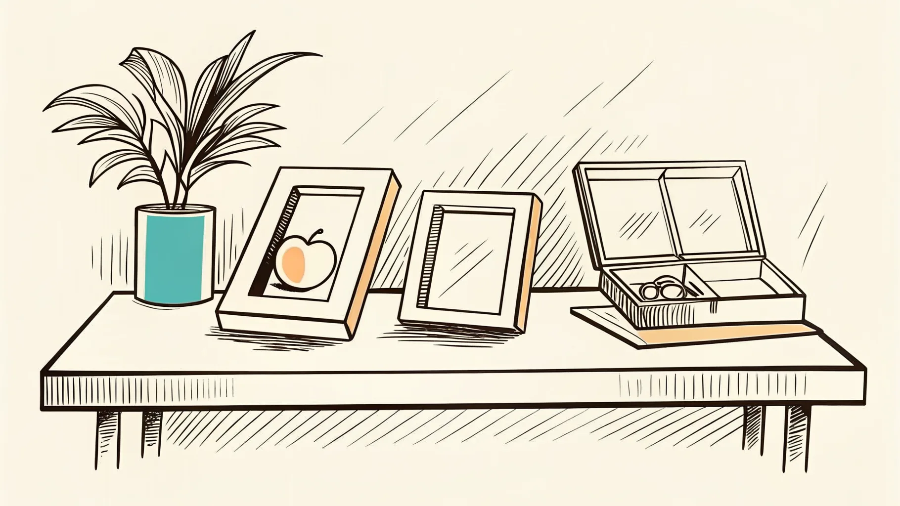Brand-style illustration of idea hadiah hari guru arranged across acrylic, wooden, and crystal formats.
